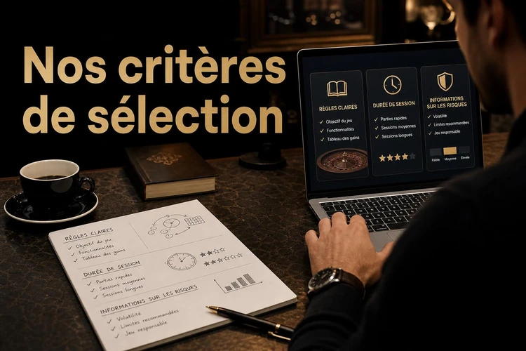 Nos critères de sélection