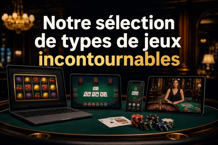 Notre sélection de types de jeux incontournables