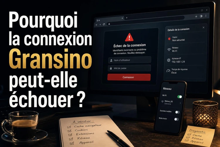 Pourquoi la connexion Gransino peut-elle échouer?